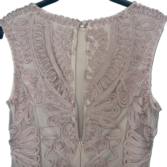 JS Collections Soutache Midi Dress with Flounce Hem In Chu Size 12 petite - Picture 5 of 6